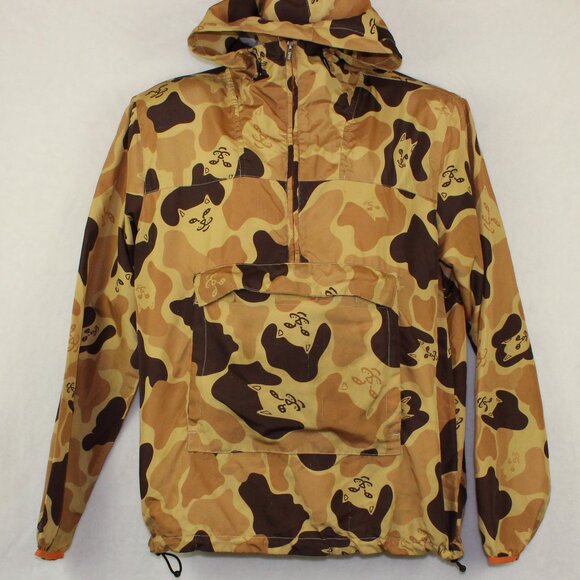 Rip N Dip Skateboard Nerm Camouflage Packable Windbreaker Jacket Mens Small - Picture 1 of 8